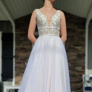 Customized Lillian West Style 66059 Wedding Dress  Size 6 (Street size 2-4) NEW
